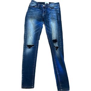 BKE‎ women’s skinny straight leg denim blue jeans size 27, regular